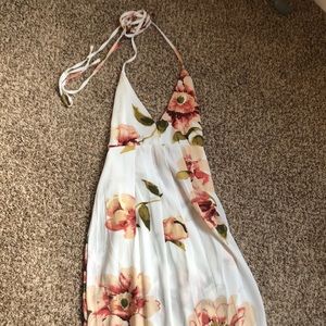 White Floral Maxi Dress